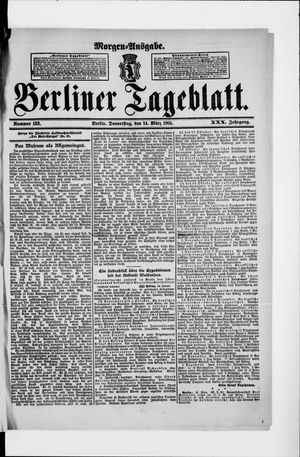 Berliner Tageblatt und Handels-Zeitung vom 14.03.1901