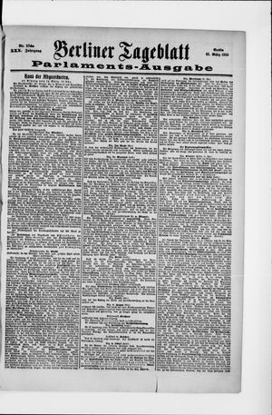 Berliner Tageblatt und Handels-Zeitung vom 15.03.1901