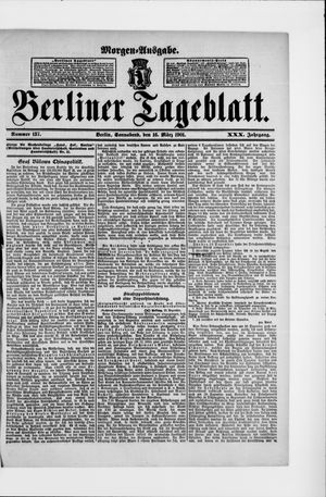 Berliner Tageblatt und Handels-Zeitung on Mar 16, 1901