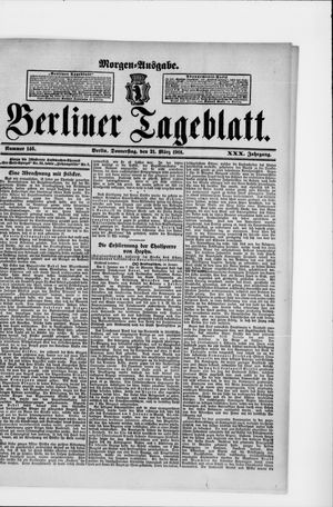 Berliner Tageblatt und Handels-Zeitung vom 21.03.1901
