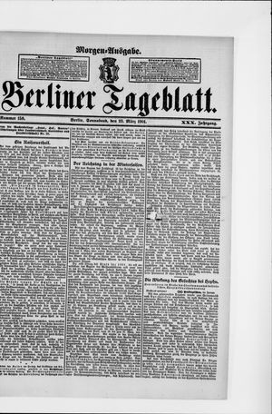 Berliner Tageblatt und Handels-Zeitung vom 23.03.1901