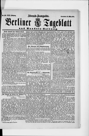 Berliner Tageblatt und Handels-Zeitung vom 23.03.1901