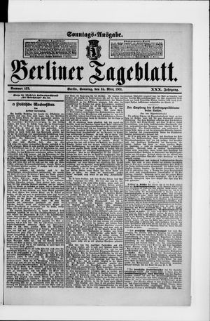 Berliner Tageblatt und Handels-Zeitung vom 24.03.1901