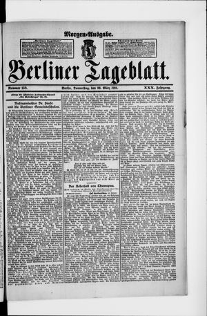 Berliner Tageblatt und Handels-Zeitung on Mar 28, 1901