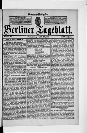 Berliner Tageblatt und Handels-Zeitung vom 29.03.1901