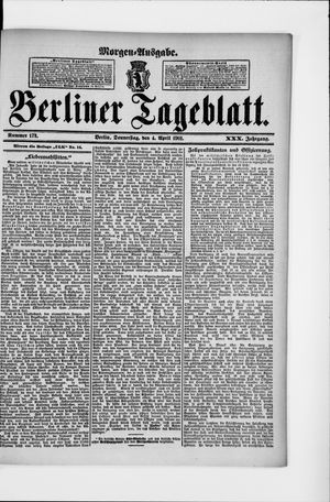 Berliner Tageblatt und Handels-Zeitung vom 04.04.1901