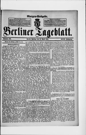 Berliner Tageblatt und Handels-Zeitung vom 12.04.1901