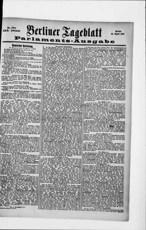 Berliner Tageblatt und Handels-Zeitung vom 18.04.1901