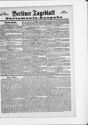 Berliner Tageblatt und Handels-Zeitung vom 11.05.1901