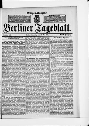 Berliner Tageblatt und Handels-Zeitung vom 16.05.1901