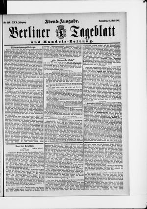 Berliner Tageblatt und Handels-Zeitung vom 18.05.1901