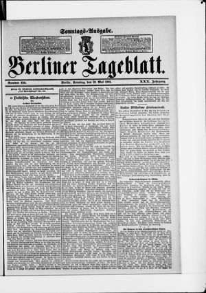 Berliner Tageblatt und Handels-Zeitung vom 19.05.1901