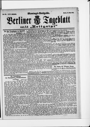 Berliner Tageblatt und Handels-Zeitung vom 20.05.1901