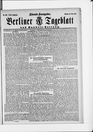 Berliner Tageblatt und Handels-Zeitung vom 20.05.1901
