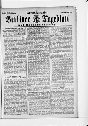 Berliner Tageblatt und Handels-Zeitung on May 21, 1901
