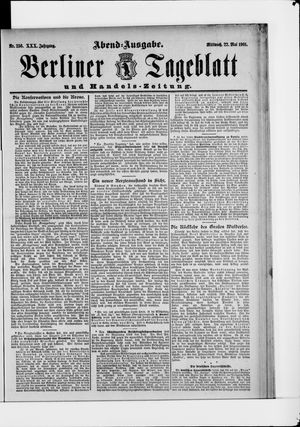 Berliner Tageblatt und Handels-Zeitung vom 22.05.1901
