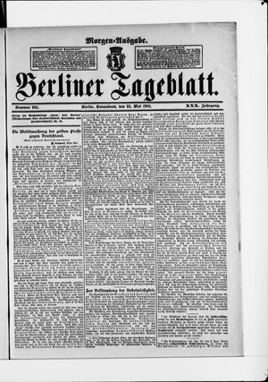Berliner Tageblatt und Handels-Zeitung vom 25.05.1901