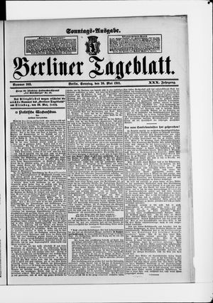 Berliner Tageblatt und Handels-Zeitung on May 26, 1901