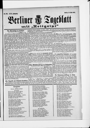 Berliner Tageblatt und Handels-Zeitung vom 27.05.1901
