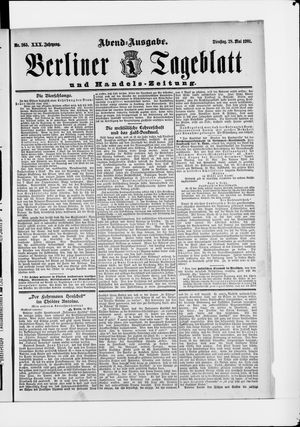 Berliner Tageblatt und Handels-Zeitung vom 28.05.1901