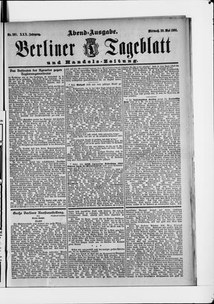 Berliner Tageblatt und Handels-Zeitung vom 29.05.1901
