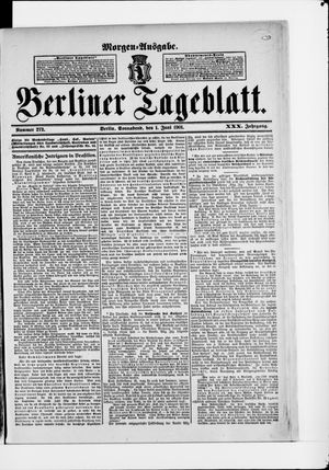 Berliner Tageblatt und Handels-Zeitung vom 01.06.1901