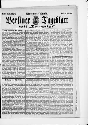 Berliner Tageblatt und Handels-Zeitung vom 10.06.1901