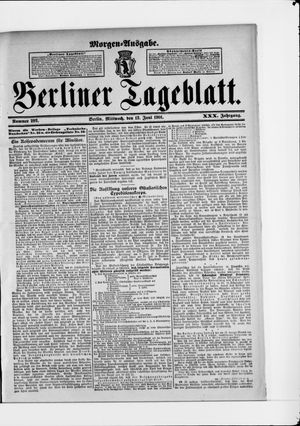 Berliner Tageblatt und Handels-Zeitung vom 12.06.1901