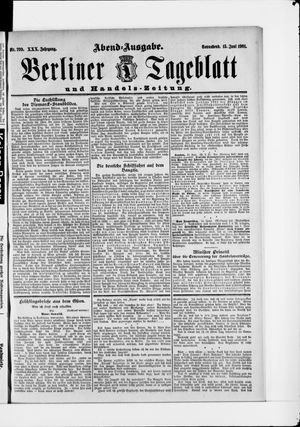 Berliner Tageblatt und Handels-Zeitung on Jun 15, 1901