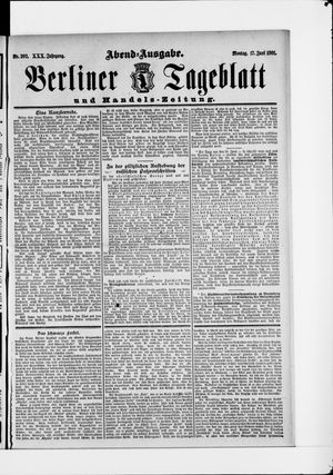 Berliner Tageblatt und Handels-Zeitung vom 17.06.1901