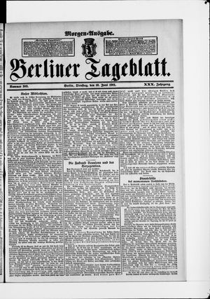 Berliner Tageblatt und Handels-Zeitung vom 18.06.1901