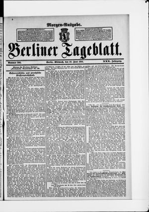 Berliner Tageblatt und Handels-Zeitung vom 19.06.1901