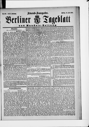 Berliner Tageblatt und Handels-Zeitung vom 21.06.1901