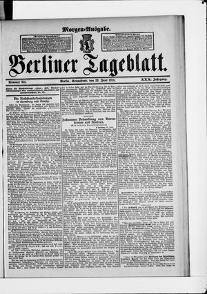 Berliner Tageblatt und Handels-Zeitung vom 22.06.1901
