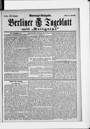 Berliner Tageblatt und Handels-Zeitung vom 24.06.1901