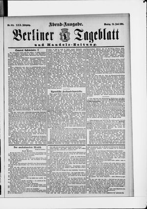 Berliner Tageblatt und Handels-Zeitung vom 24.06.1901
