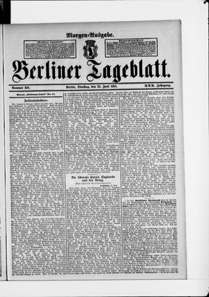 Berliner Tageblatt und Handels-Zeitung vom 25.06.1901