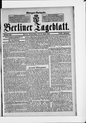 Berliner Tageblatt und Handels-Zeitung vom 27.06.1901