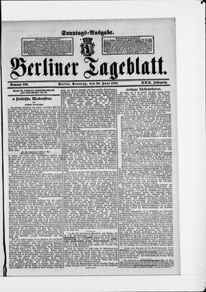 Berliner Tageblatt und Handels-Zeitung vom 30.06.1901