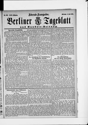 Berliner Tageblatt und Handels-Zeitung vom 03.07.1901