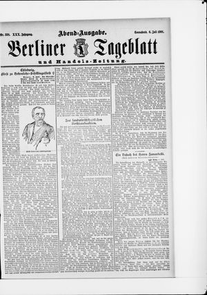 Berliner Tageblatt und Handels-Zeitung vom 06.07.1901