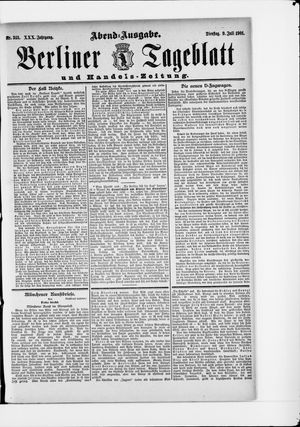 Berliner Tageblatt und Handels-Zeitung vom 09.07.1901