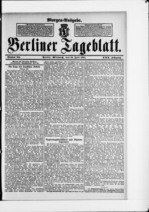 Berliner Tageblatt und Handels-Zeitung vom 10.07.1901
