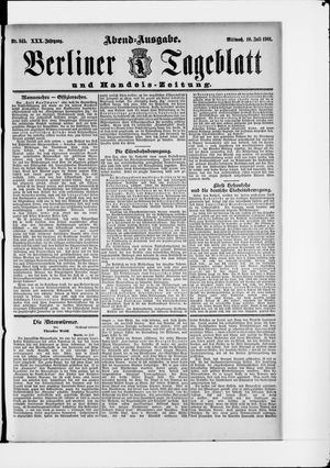 Berliner Tageblatt und Handels-Zeitung vom 10.07.1901