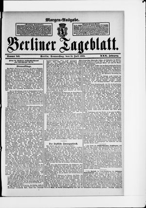 Berliner Tageblatt und Handels-Zeitung vom 11.07.1901