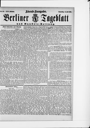Berliner Tageblatt und Handels-Zeitung vom 11.07.1901