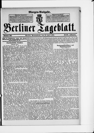 Berliner Tageblatt und Handels-Zeitung vom 13.07.1901