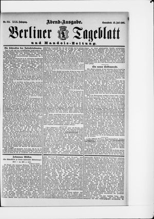 Berliner Tageblatt und Handels-Zeitung vom 13.07.1901