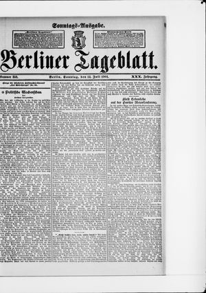 Berliner Tageblatt und Handels-Zeitung vom 14.07.1901