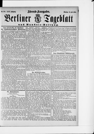 Berliner Tageblatt und Handels-Zeitung vom 15.07.1901